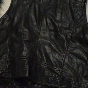 Pleather Vest